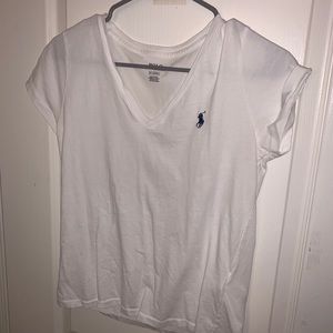 White polo tee